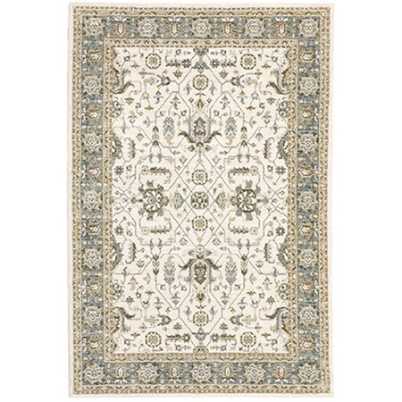 Oriental Weavers 3 ft. 3 in. x 5 ft. 2 in. Andorra 9537P RectangleArea RugBeige A9537P117170ST